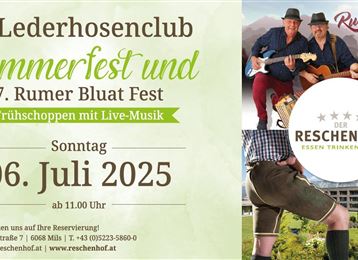 Sommerfest und 7. Rumer Bluat Fest