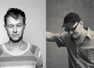 Two men in black and white photographs. The first man has a skeptical look, while the second man appears to be thoughtful.