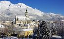 Stadtpfarrkirche Hall in Tirol im Winter