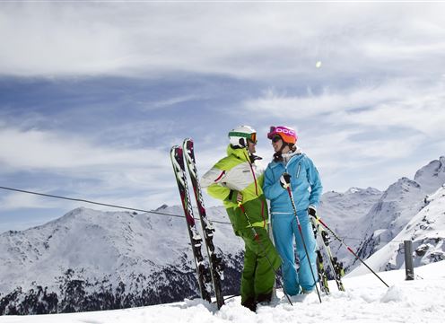 Skifahren am Glungezer