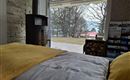 ausziehbare Couch im Wohnzimmer