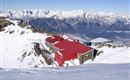 Glungezerhütte mit Blick zum Karwendelgebirge