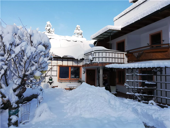 Haus Juen im Winter Volderwald