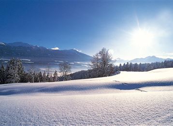 Abwechslungsreiche Winterwanderung entlang des Adolf Pichler Weges