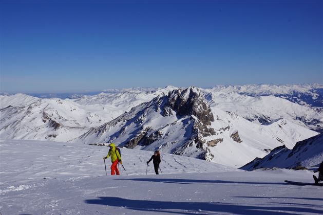 On the summit plateau