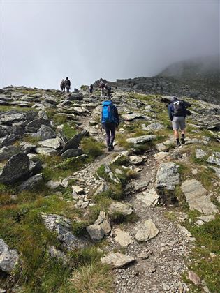 Bergtour zum "Denkmal für Schnee"