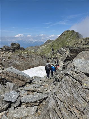 Bergtour zum "Denkmal für Schnee"