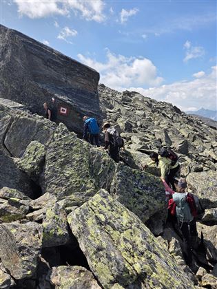 Bergtour zum "Denkmal für Schnee"