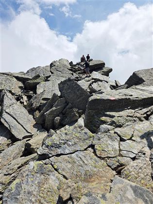 Bergtour zum "Denkmal für Schnee"