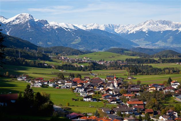 View of Tulfes towards the west