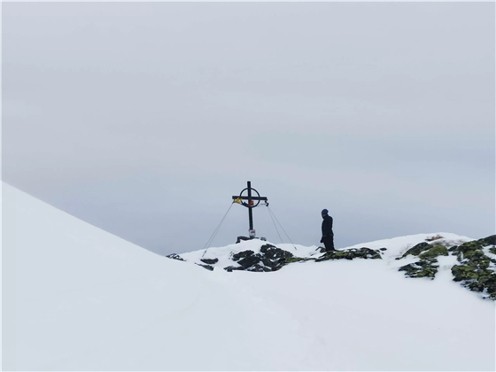 Das kleine Gipfelkreuz der Grafenspitze