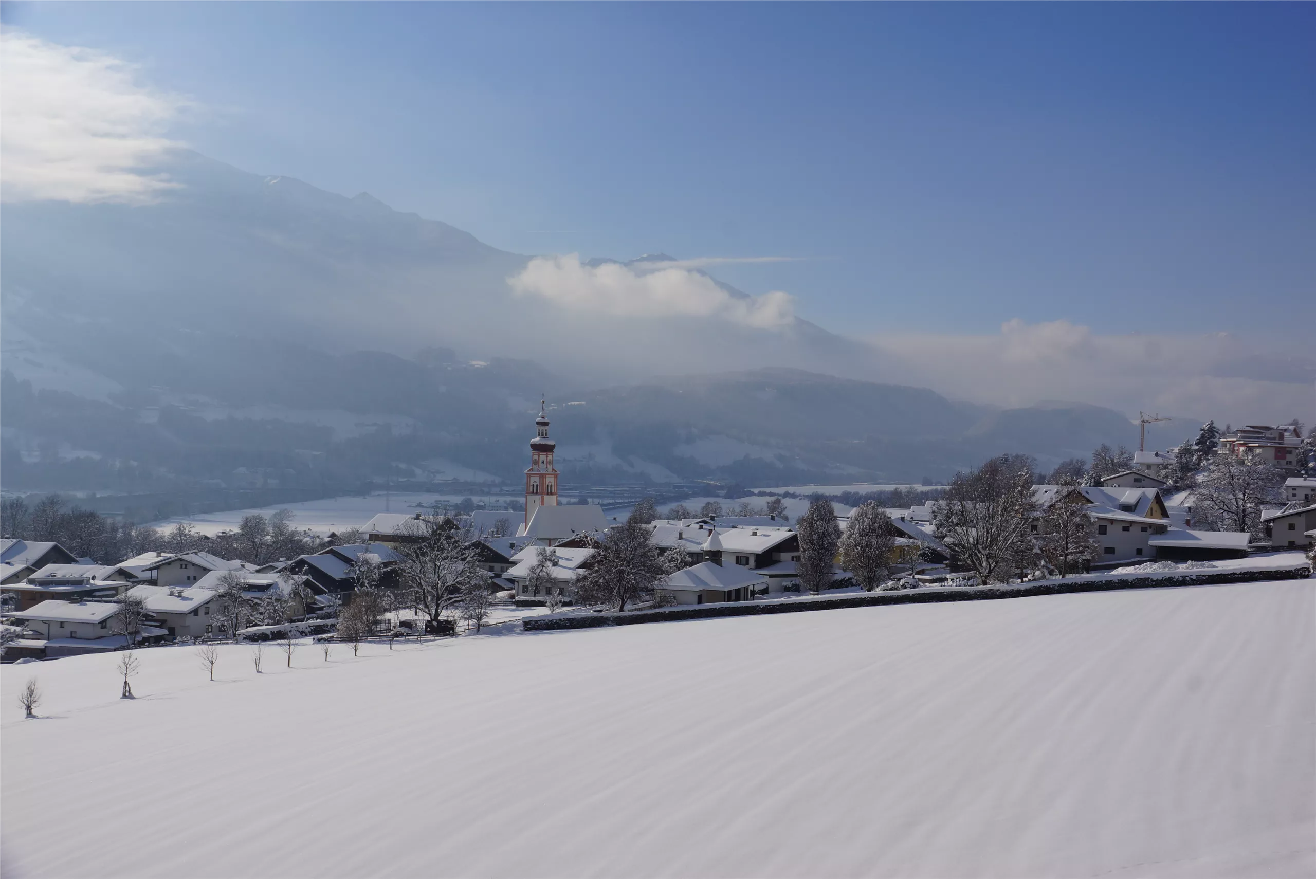 Winterwanderung von Mils über Baumkirchen nach Fritzens