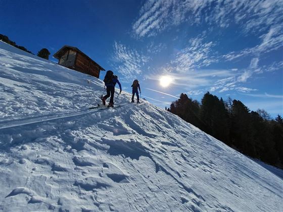 Skitour vom Gasthof Hanneburger auf den 2.725m hohen Hirzer
