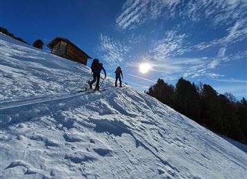 Skitour vom Gasthof Hanneburger auf den 2.725m hohen Hirzer