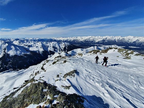 Skitour vom Gasthof Hanneburger auf den 2.725m hohen Hirzer