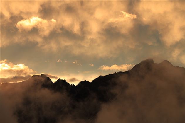 Tramonto al Karwendelhaus