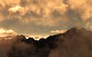 Sonnenuntergang am Karwendelhaus