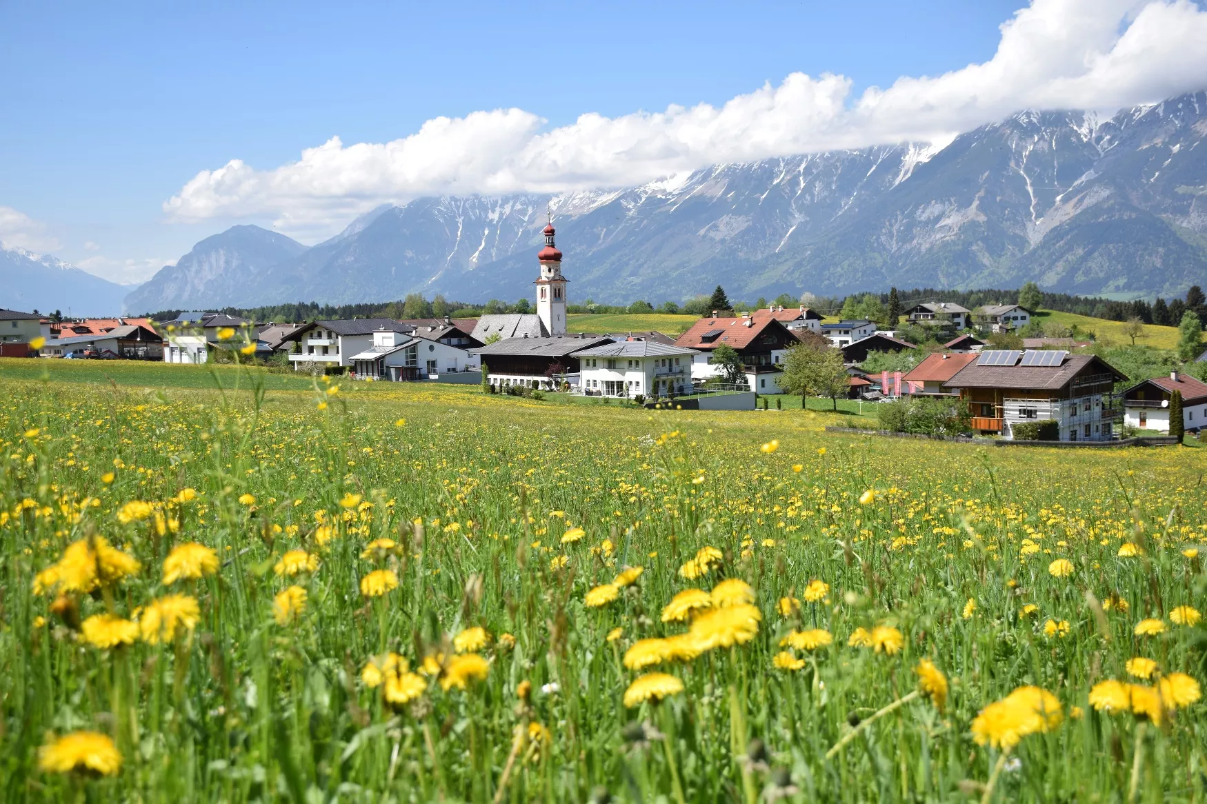 Lavierenbadrunde leichte Nordic Walking Runde am Tulfer Plateau, Tirol